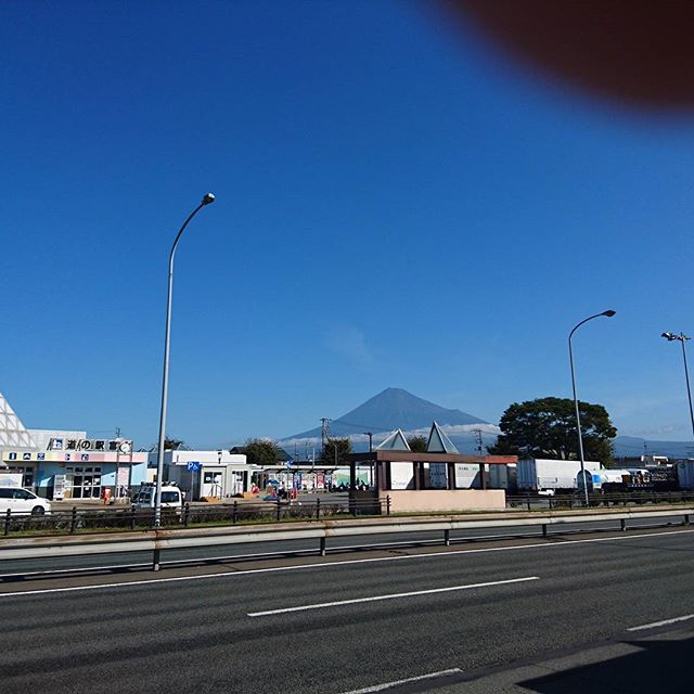 台風一過で富士山良く見える。#ツーリング