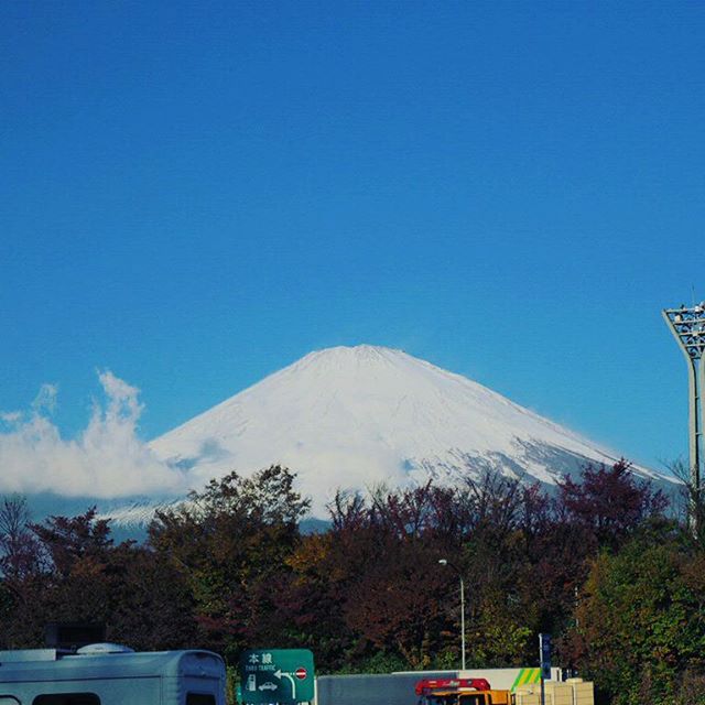 富士山真っ白#touring